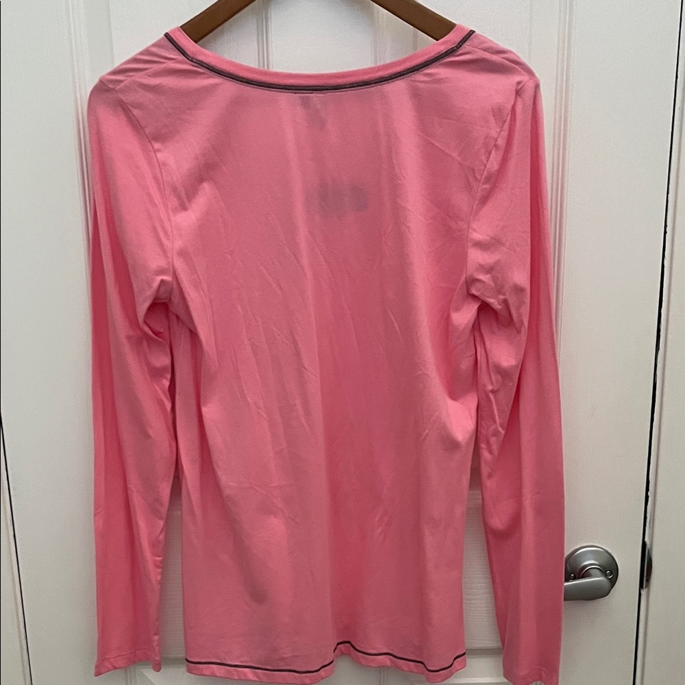 Kensie NWT Pink Long Sleeve Tee Size M - Picture 4 of 4